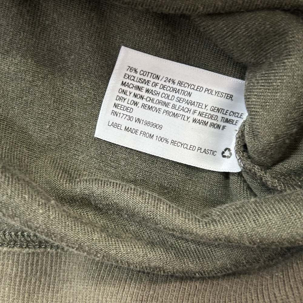 JoyLab Womens Olive Green Velour Cropped Sweatshirt Boat Neck Small VN1989909 - Picture 5 of 8